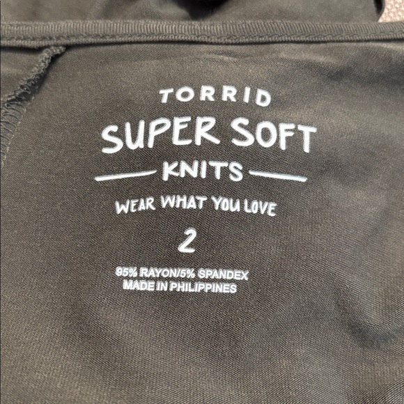 Torrid Super Soft Knit Drape Front Plus Cardigan - Picture 9 of 9